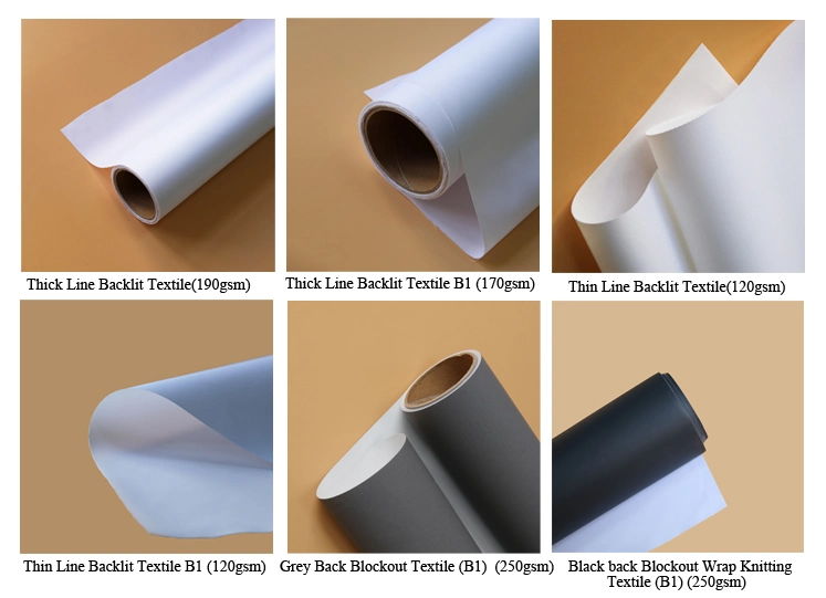 Inkjet Grey Back Fabric for Digital Printing Blockout Textile