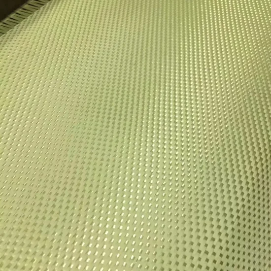 Yellow 1000d Plain Woven Aramid Kavler Fiber Fabric for Industrial Use Cut Resistance Fabric