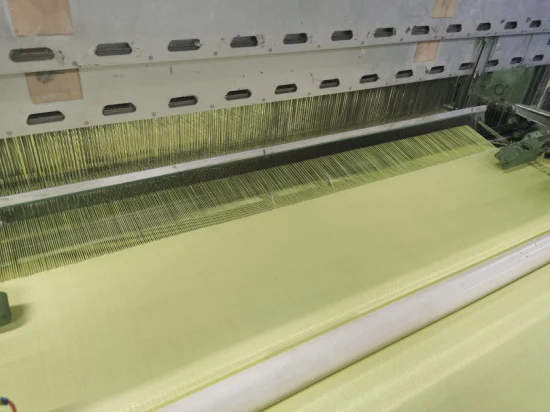 Yellow 1000d Plain Woven Aramid Fiber Fabric for Industrial Use