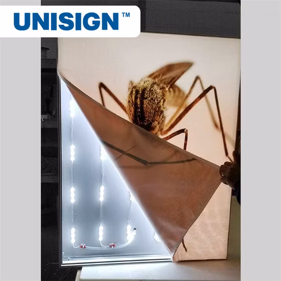 Light Box Backlit Fabric Textile for Solvent Printing