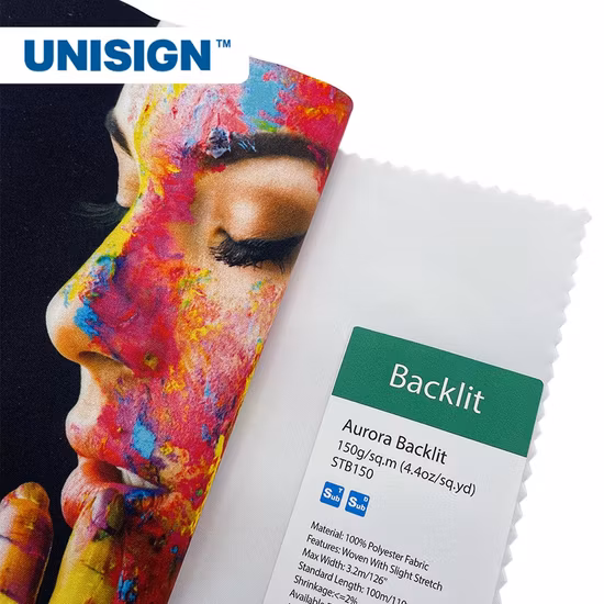 Light Box Backlit Fabric Textile for Solvent Printing