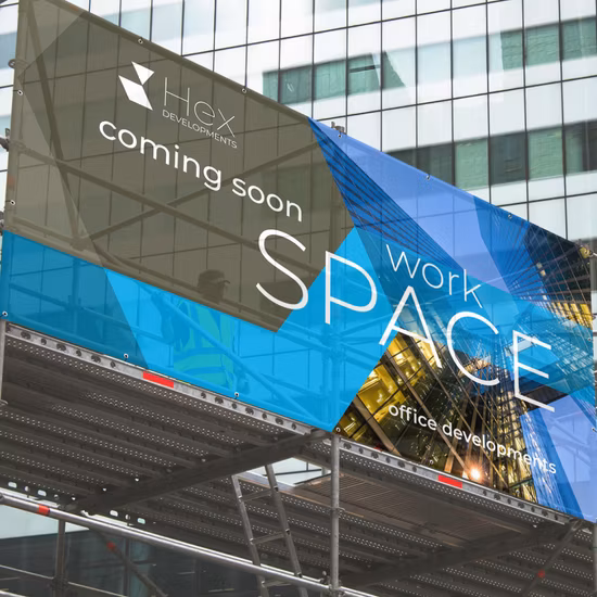 Outdoor Advertising Mesh PVC Banner Printing Full Color Fence Vinyl Mesh Banner